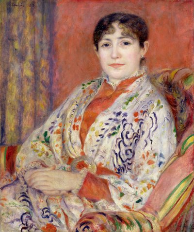 Madame Heriot, 1882 door Pierre Auguste Renoir