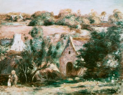 Landschap van Bretagne door Pierre Auguste Renoir