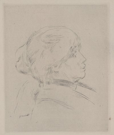Portret van Berthe Morisot door Pierre Auguste Renoir