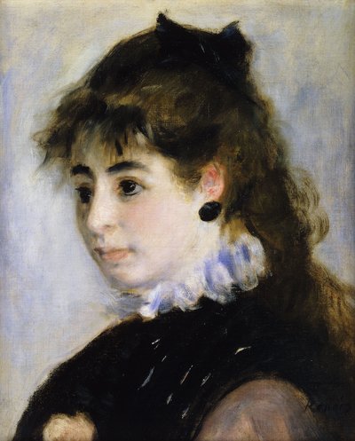 Portret van juffrouw Henriette Henriot, 1874 door Pierre Auguste Renoir