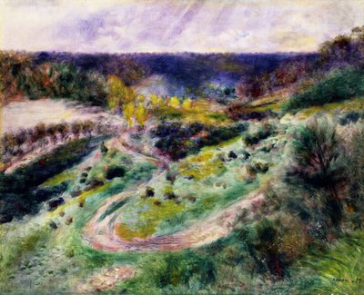 Weg bij Wargemont door Pierre Auguste Renoir