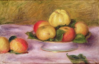Stilleven met appels door Pierre Auguste Renoir