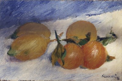 Stilleven met citroenen en sinaasappels, 1881 door Pierre Auguste Renoir