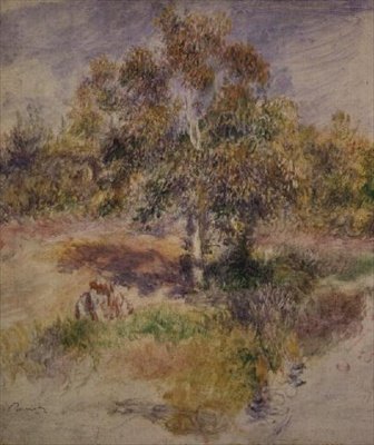 Studie van een Boom door Pierre Auguste Renoir