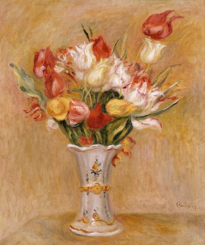 Tulpen door Pierre Auguste Renoir