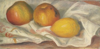 Twee appels en een citroen door Pierre Auguste Renoir