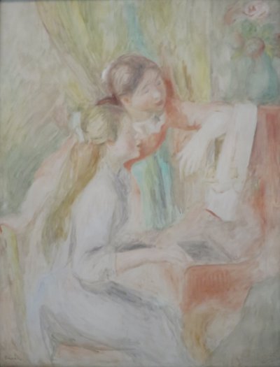 Jonge meisjes aan de piano door Pierre Auguste Renoir