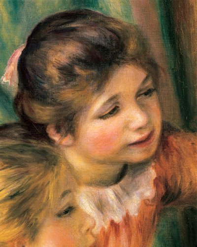 Meisjes aan de piano (detail) door Pierre Auguste Renoir