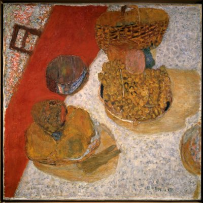 Een hoektafel (1935) door Pierre Bonnard