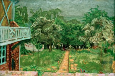 Blauw Balkon door Pierre Bonnard