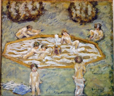 Kinderen in het zwembad door Pierre Bonnard