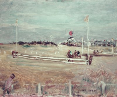 Races in Boulogne door Pierre Bonnard