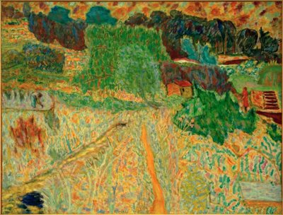 Groot landschap van het zuiden (Le Cannet) door Pierre Bonnard