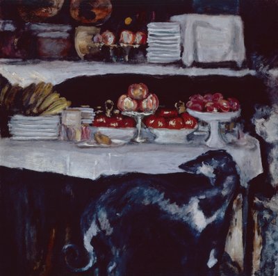 Windhond en stilleven, ca. 1920-25 door Pierre Bonnard