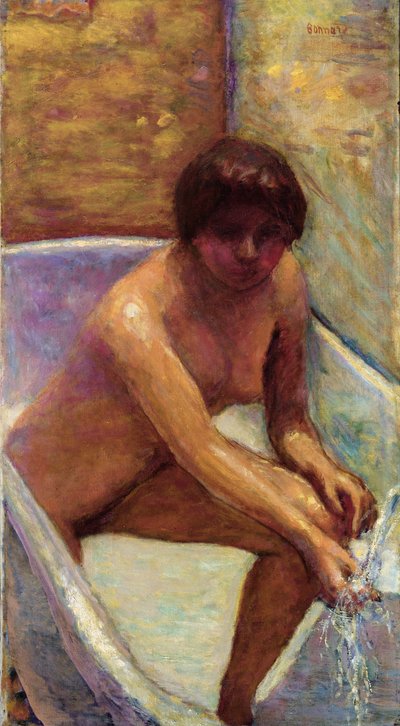 La Source, of Naakt in een bad door Pierre Bonnard