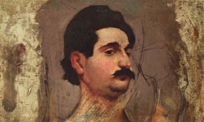 Man met een snor door Pierre Bonnard