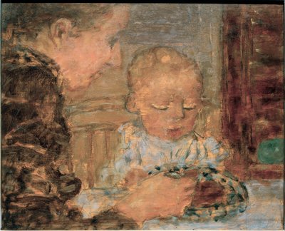 Moeder en kind door Pierre Bonnard
