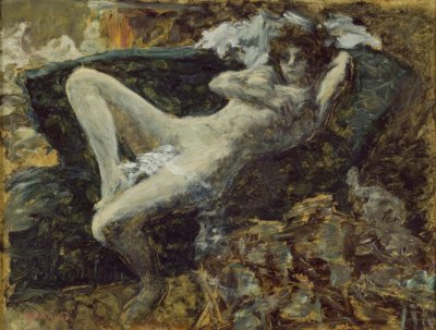 Blauwe naakt door Pierre Bonnard