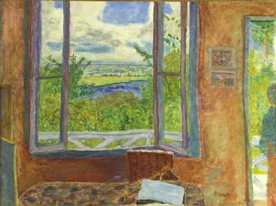 Open raam naar de Seine Vernon, ca. 1911 door Pierre Bonnard