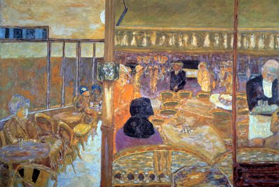 Place Clichy in Parijs in de avond, het café van de Kleine Poucet door Pierre Bonnard