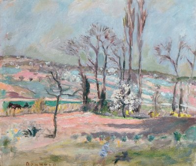Landschap in de lente door Pierre Bonnard