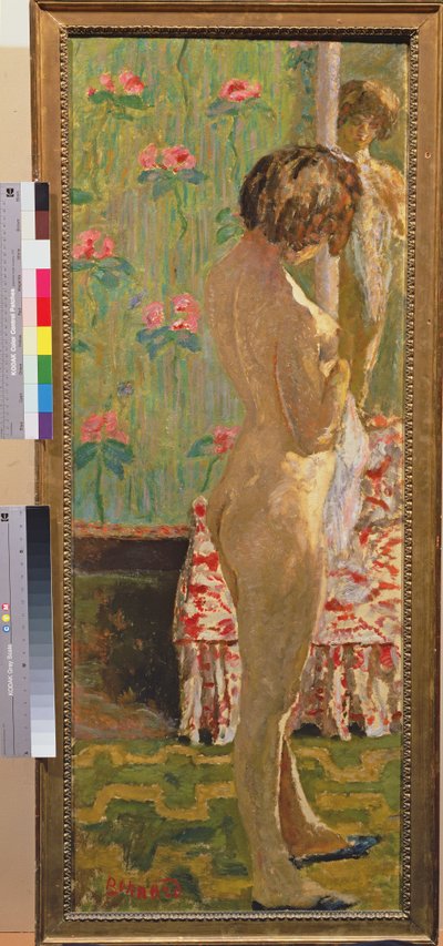 Staande vrouwelijke naakt door Pierre Bonnard