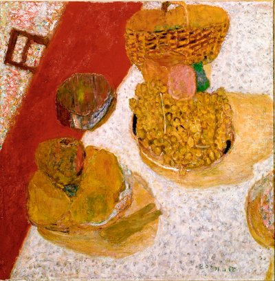 Tafelhoek Stilleven van fruit door Pierre Bonnard