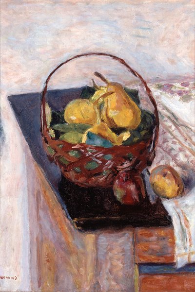 De mand met fruit door Pierre Bonnard