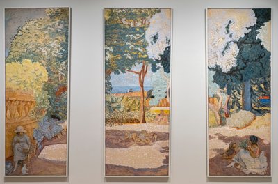 De Middellandse Zee. Drieluik. Studie in Saint-Tropez door Pierre Bonnard