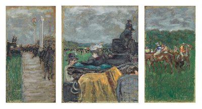 De races bij Longchamp; Les Courses à Longchamp door Pierre Bonnard