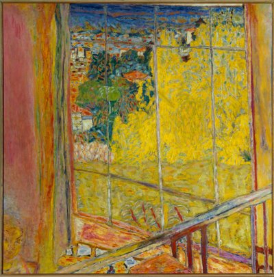 De werkplaats bij de mimosa door Pierre Bonnard
