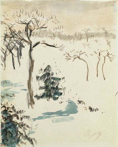 Winterlandschap, 1910 door Pierre Bonnard