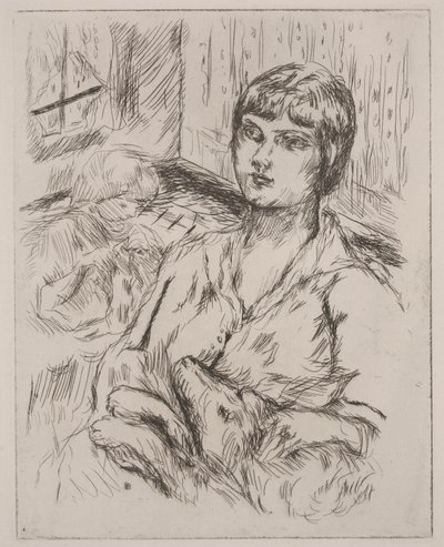 Vrouw met hond, illustratie uit "Dingo" door Octave Mirbeau door Pierre Bonnard