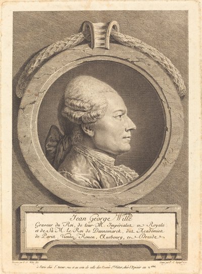 Jean George Wille door Pierre Charles Ingouf after Pierre Alexandre Wille