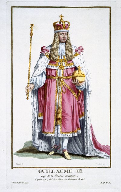 Willem III (1650-1702) van Oranje, 1780 door Pierre Duflos