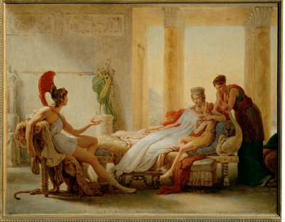 Aeneas en Dido, schets voor een grotere ... door Pierre Guérin