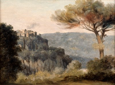 Het Dorp Nemi door Pierre Henri de Valenciennes