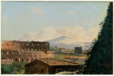 Vue du Colisee - Uitzicht op het Colosseum in Rome ... door Pierre Henri de Valenciennes