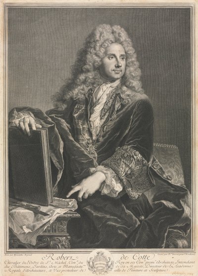 Robert de Cotte door Pierre Imbert Drevet