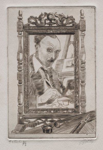 Zelfportret door Pierre Louis Gatier