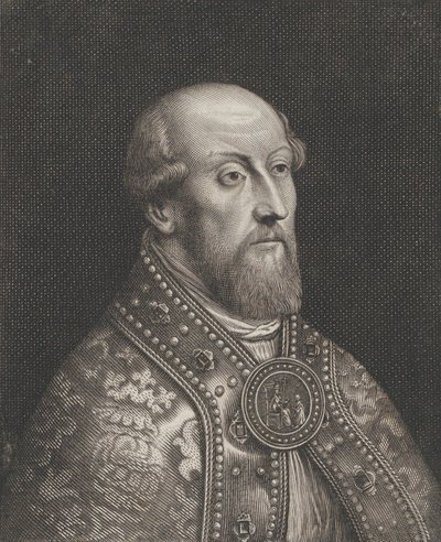 Portret van Gisbert de la Marche, Bisschop van Luik door Pierre Louis van Schuppen