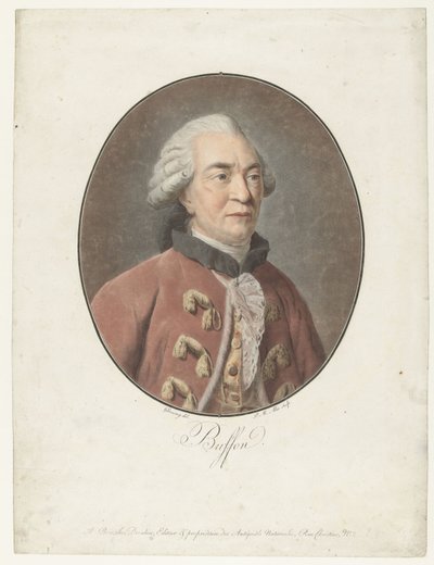 Portret van Georges Louis Leclerc graaf van Buffon (Collection des Grands Hommes) door Pierre Michel Alix