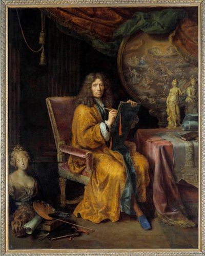 Zelfportret van Pierre Mignard (1612-1695) door Pierre Mignard