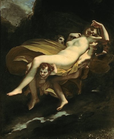 Psyche naar de Hemel Getransporteerd door Pierre Paul Prudhon