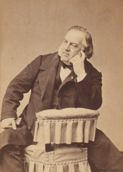 Portret van de componist Louis Clapisson door Pierre Petit