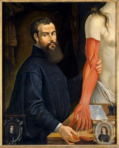 Portret van Andreas Vesalius door Pierre Poncet