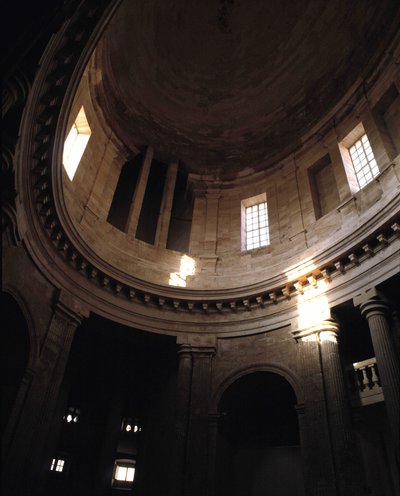 Barokke architectuur: Kapel van de Oude Charite (1679 - 1707), klooster van Marseille, door architect Pierre Puget (1622 - 1694). Interne weergave. Marseille, Bouches du Rhone (13). door Pierre Puget
