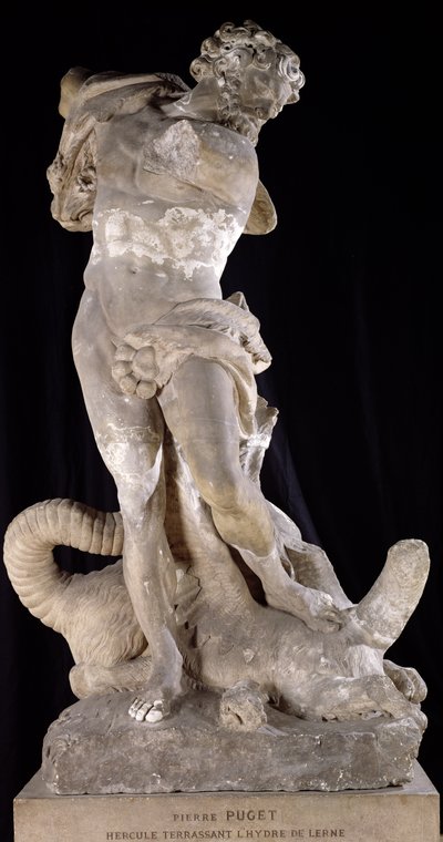 Hercules Vecht tegen de Lernaeaanse Hydra door Pierre Puget