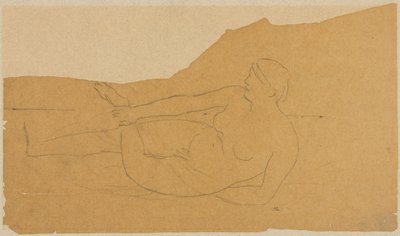 Weiblicher Akt door Pierre Puvis de Chavannes