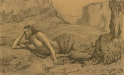 Orpheus door Pierre Puvis de Chavannes